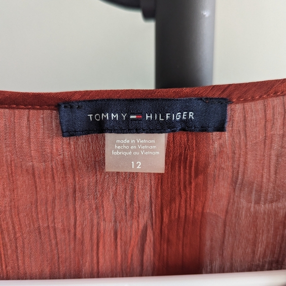 Tommy Hilfiger Size 12 Burnt Orange Dress - Picture 3 of 5